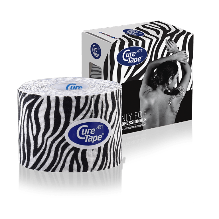 curetape-classic-art-kinesiology-tape-product-zebra-white-and-black-printed-pattern-design-5cm-x-5m-1-single-roll-with-box-packaging-lr-image