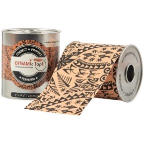 Dynamic Tape 7,5см x 5м, Бежевый с черным тату
